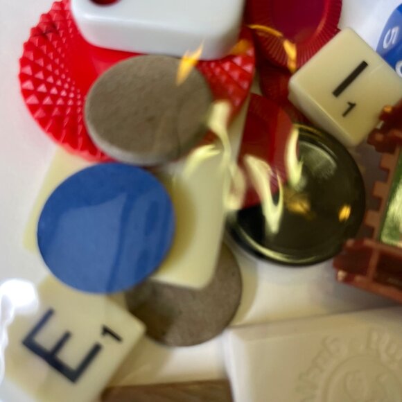 Assorted Junk Journal Game Pieces Lot 30 Craft Project Ephemera mq Key Ring Dang - Picture 4 of 5